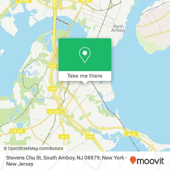 Mapa de Stevens Chu St, South Amboy, NJ 08879