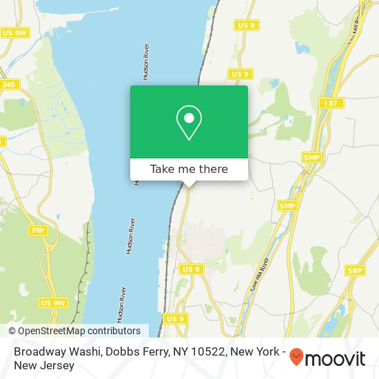 Mapa de Broadway Washi, Dobbs Ferry, NY 10522
