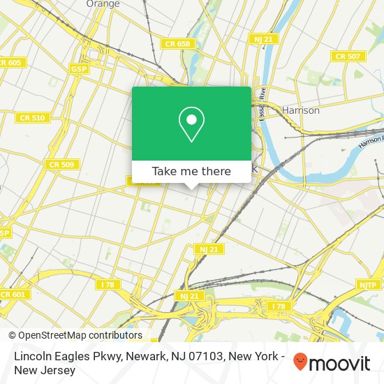 Lincoln Eagles Pkwy, Newark, NJ 07103 map