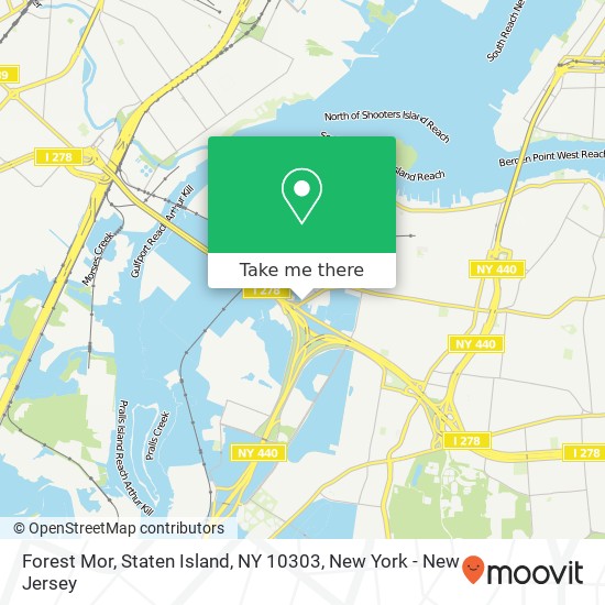 Mapa de Forest Mor, Staten Island, NY 10303