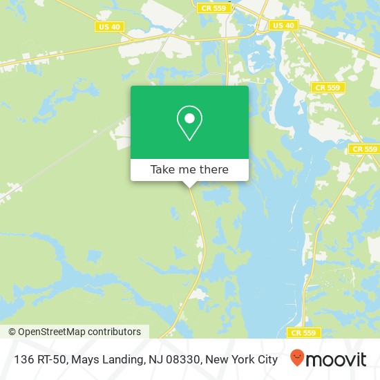 136 RT-50, Mays Landing, NJ 08330 map