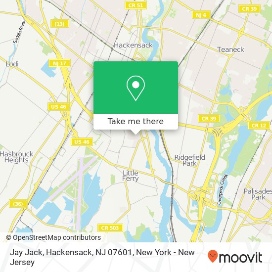 Jay Jack, Hackensack, NJ 07601 map