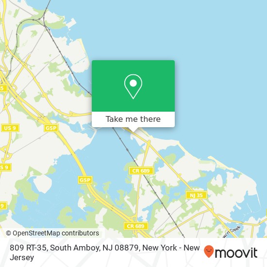 Mapa de 809 RT-35, South Amboy, NJ 08879