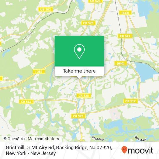 Mapa de Gristmill Dr Mt Airy Rd, Basking Ridge, NJ 07920