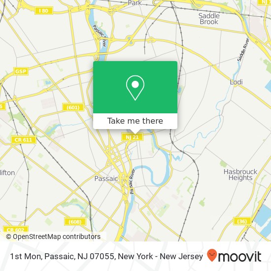 Mapa de 1st Mon, Passaic, NJ 07055