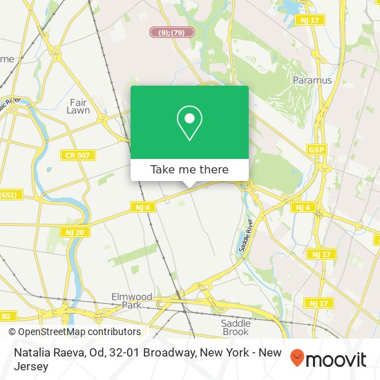 Mapa de Natalia Raeva, Od, 32-01 Broadway