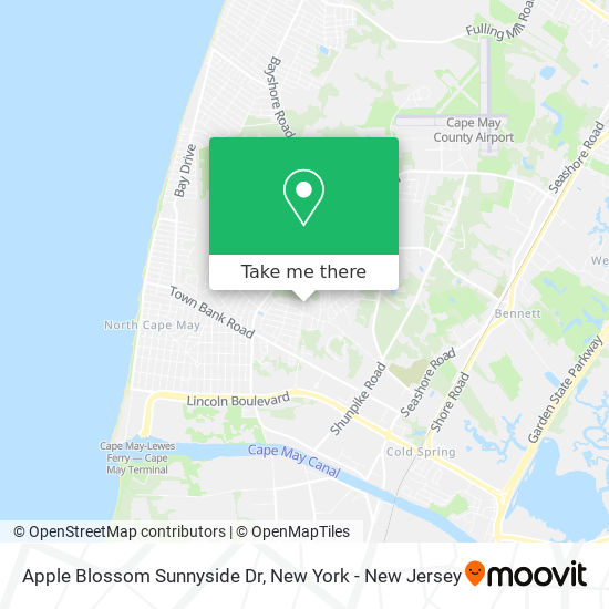 Apple Blossom Sunnyside Dr map