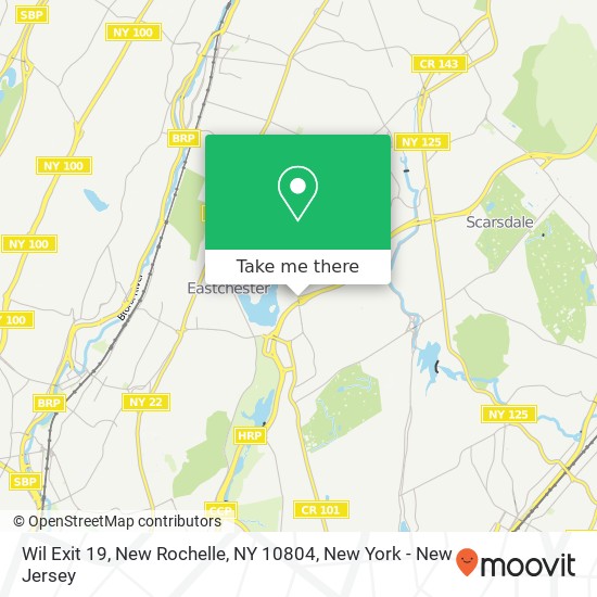 Mapa de Wil Exit 19, New Rochelle, NY 10804