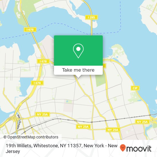 Mapa de 19th Willets, Whitestone, NY 11357
