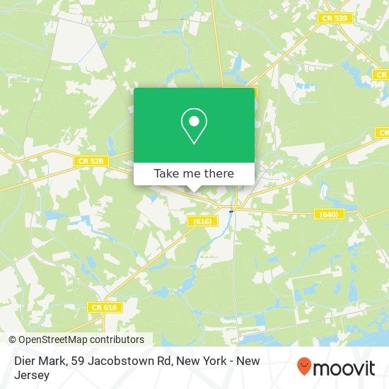 Dier Mark, 59 Jacobstown Rd map