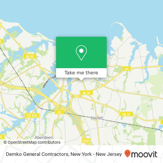 Demko General Contractors map