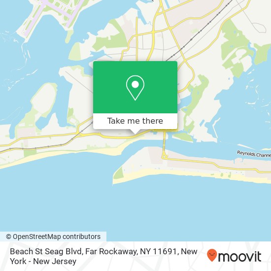 Beach St Seag Blvd, Far Rockaway, NY 11691 map
