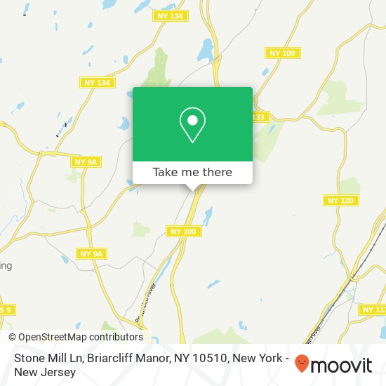 Mapa de Stone Mill Ln, Briarcliff Manor, NY 10510