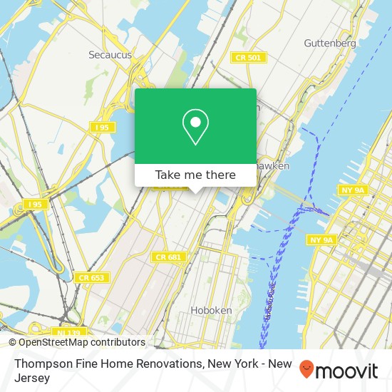 Thompson Fine Home Renovations map