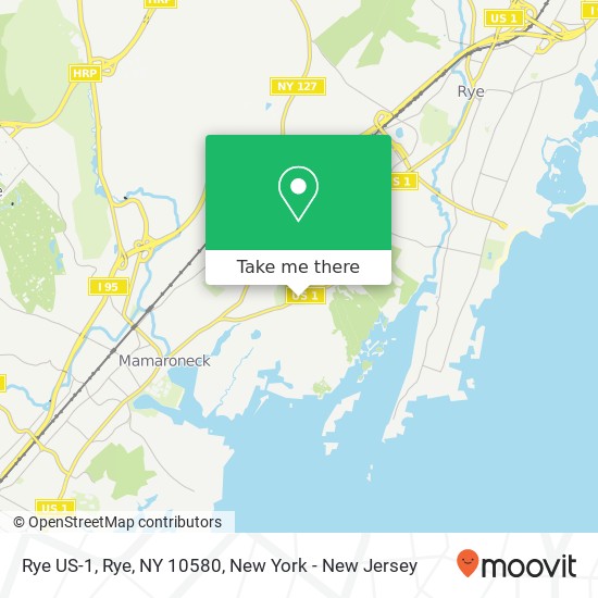 Rye US-1, Rye, NY 10580 map