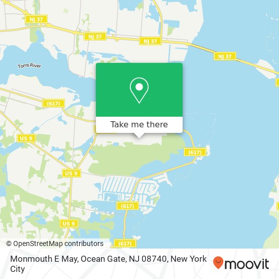 Monmouth E May, Ocean Gate, NJ 08740 map