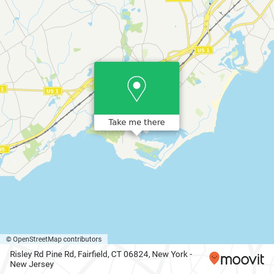 Mapa de Risley Rd Pine Rd, Fairfield, CT 06824
