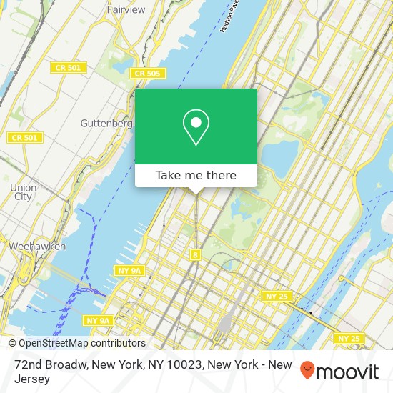 Mapa de 72nd Broadw, New York, NY 10023