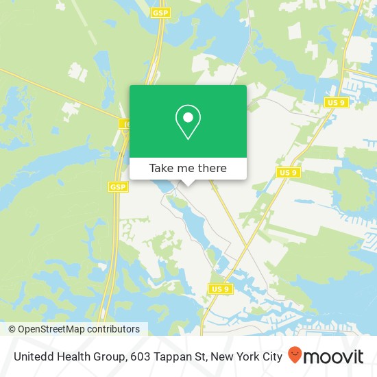 Unitedd Health Group, 603 Tappan St map