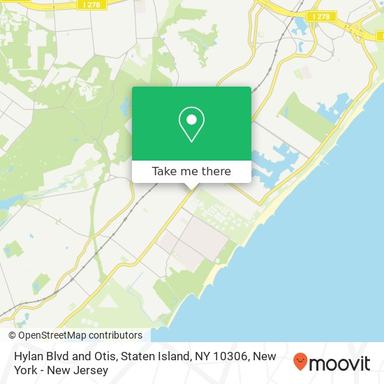 Mapa de Hylan Blvd and Otis, Staten Island, NY 10306