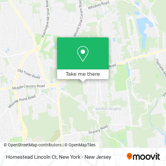 Homestead Lincoln Ct map