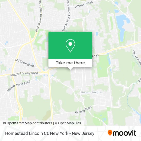 Mapa de Homestead Lincoln Ct