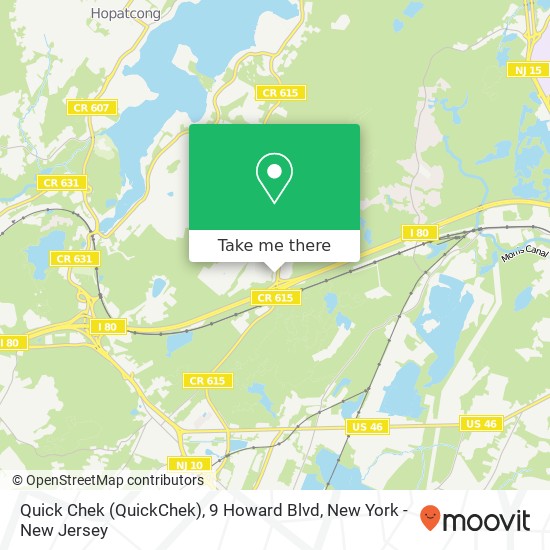 Mapa de Quick Chek (QuickChek), 9 Howard Blvd