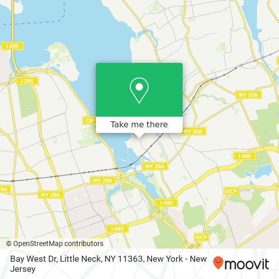 Mapa de Bay West Dr, Little Neck, NY 11363
