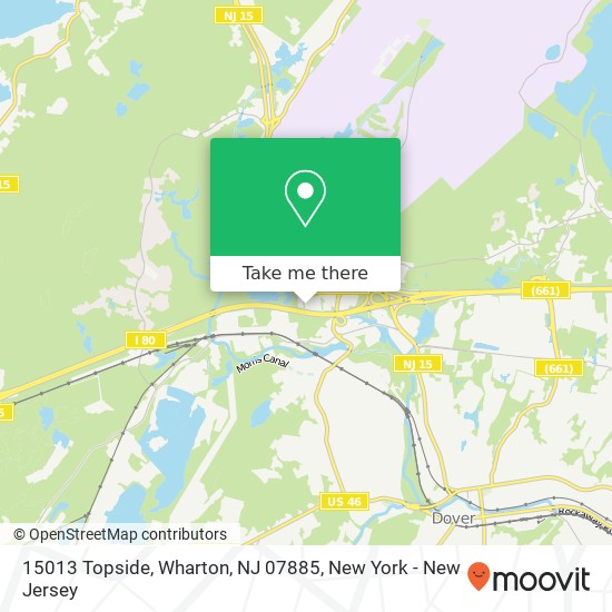 Mapa de 15013 Topside, Wharton, NJ 07885