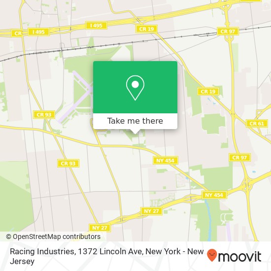 Mapa de Racing Industries, 1372 Lincoln Ave