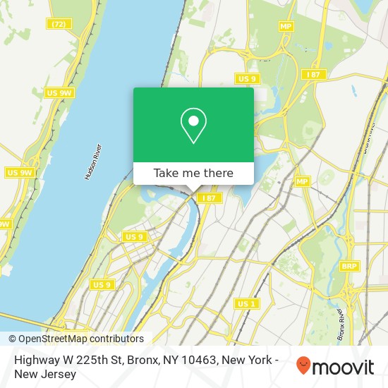 Mapa de Highway  W 225th St, Bronx, NY 10463