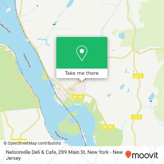 Mapa de Nelsonville Deli & Cafe, 289 Main St