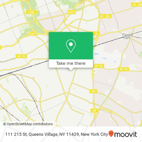 Mapa de 111 215 St, Queens Village, NY 11429