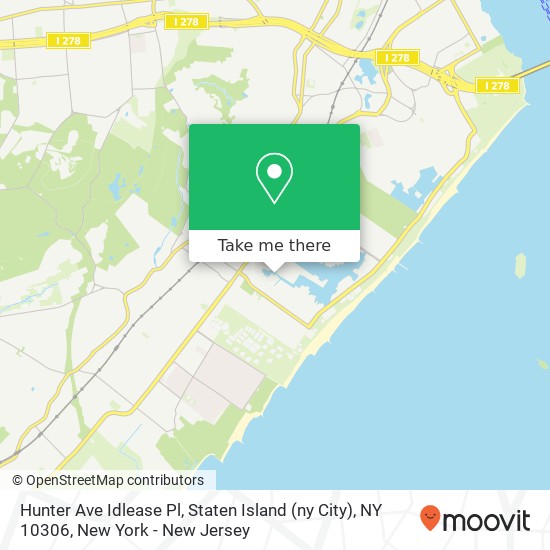 Hunter Ave Idlease Pl, Staten Island (ny City), NY 10306 map