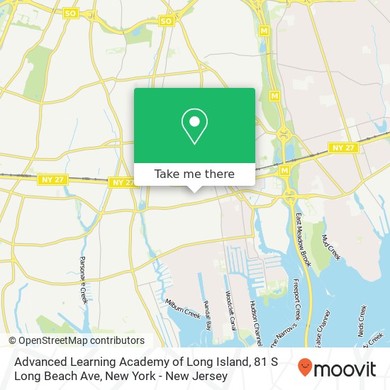 Mapa de Advanced Learning Academy of Long Island, 81 S Long Beach Ave