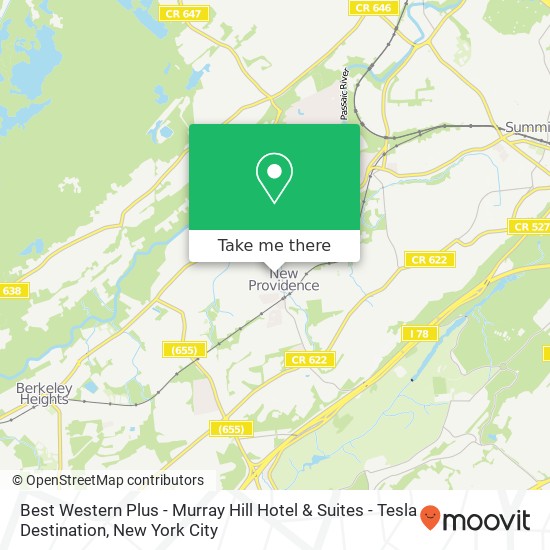 Best Western Plus - Murray Hill Hotel & Suites - Tesla Destination map