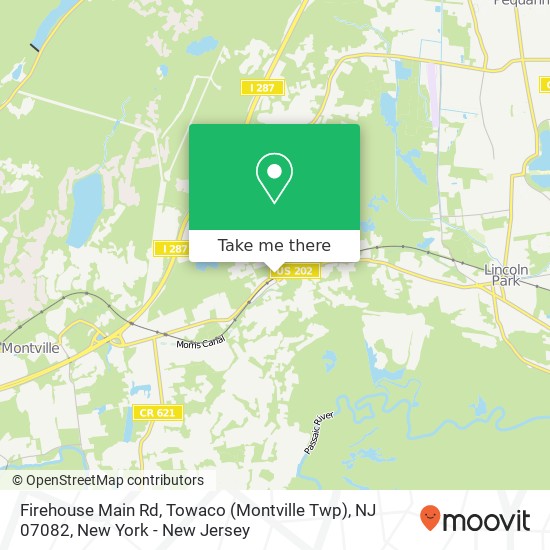 Mapa de Firehouse Main Rd, Towaco (Montville Twp), NJ 07082