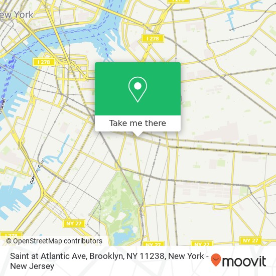 Mapa de Saint at Atlantic Ave, Brooklyn, NY 11238