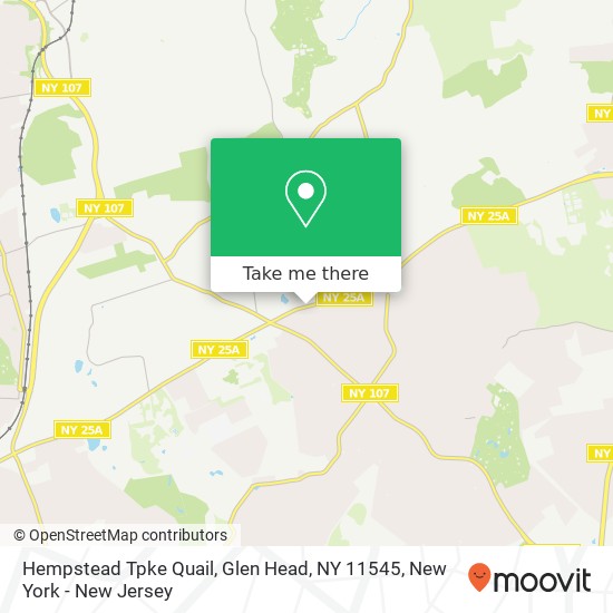 Mapa de Hempstead Tpke Quail, Glen Head, NY 11545