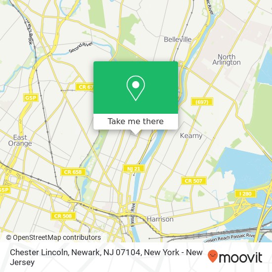 Chester Lincoln, Newark, NJ 07104 map