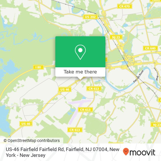 US-46 Fairfield Fairfield Rd, Fairfield, NJ 07004 map