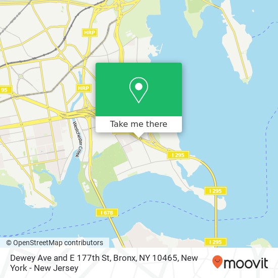 Mapa de Dewey Ave and E 177th St, Bronx, NY 10465