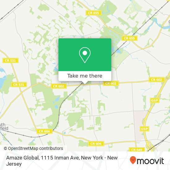 Mapa de Amaze Global, 1115 Inman Ave