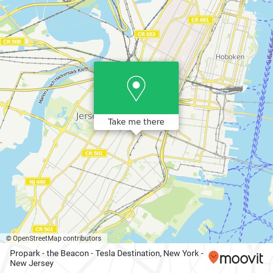 Propark - the Beacon - Tesla Destination map