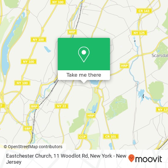 Eastchester Church, 11 Woodlot Rd map