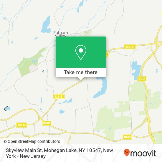 Mapa de Skyview Main St, Mohegan Lake, NY 10547