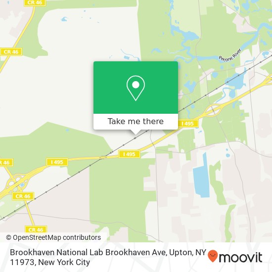 Mapa de Brookhaven National Lab Brookhaven Ave, Upton, NY 11973