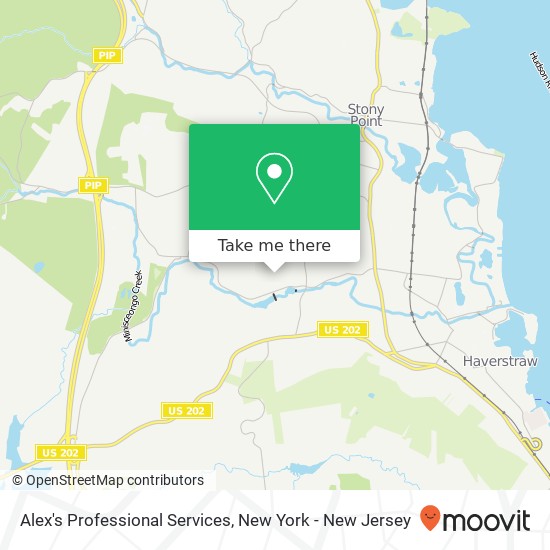 Alex's Professional Services map