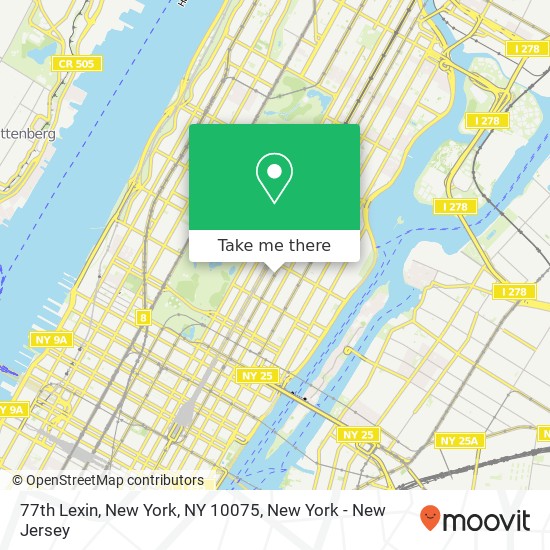 77th Lexin, New York, NY 10075 map