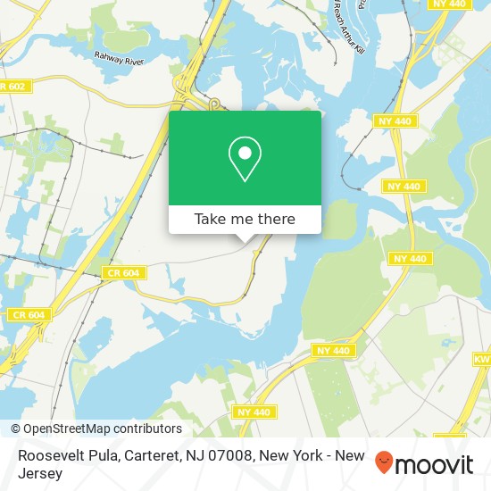 Roosevelt Pula, Carteret, NJ 07008 map